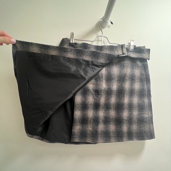 NWT Madewell Buckle Belt Wrap Mini Skirt (Size 10) - Picture 7 of 12